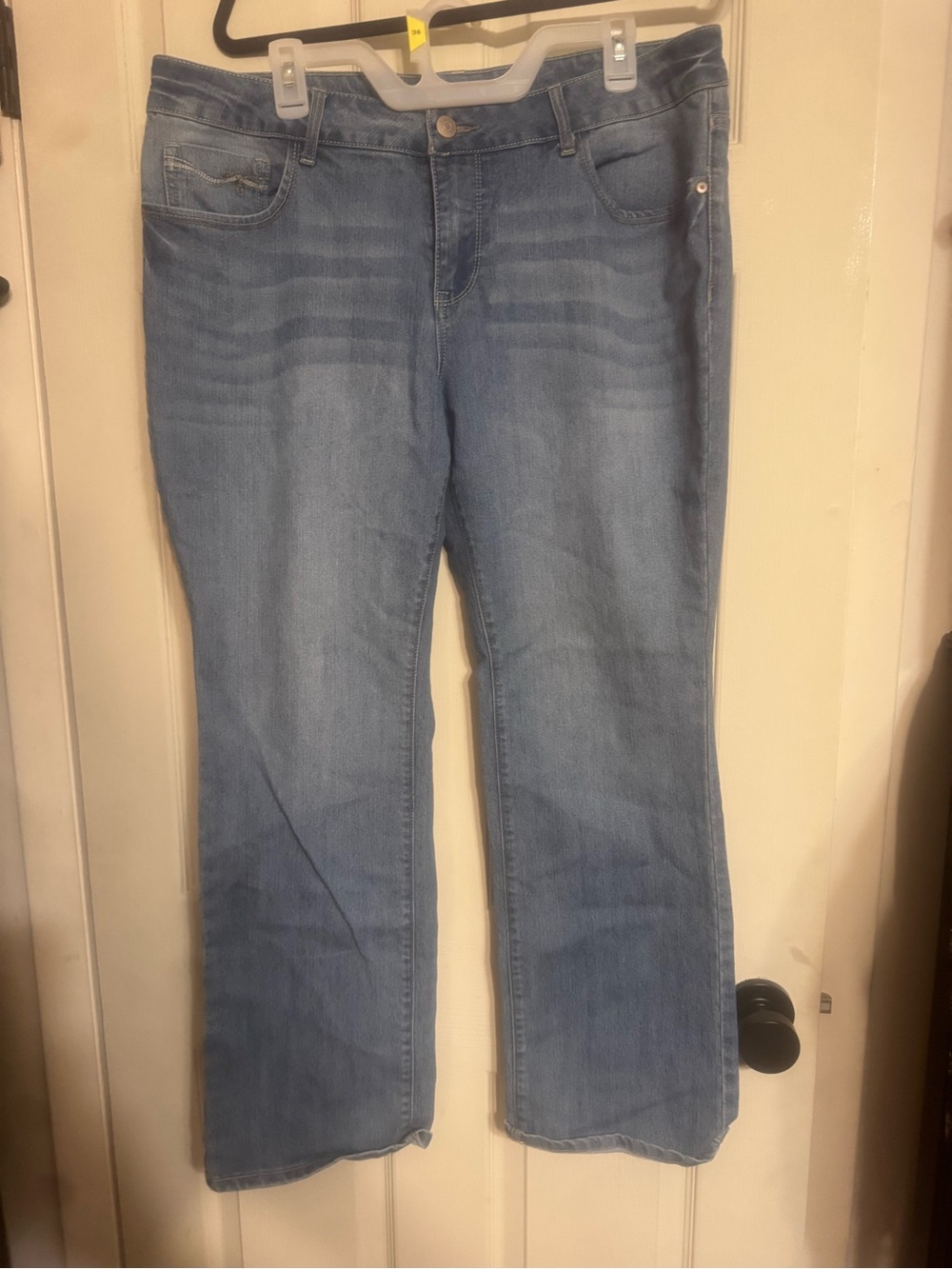 Faded Glory Light Blue Boot Cut Stretch Jeans